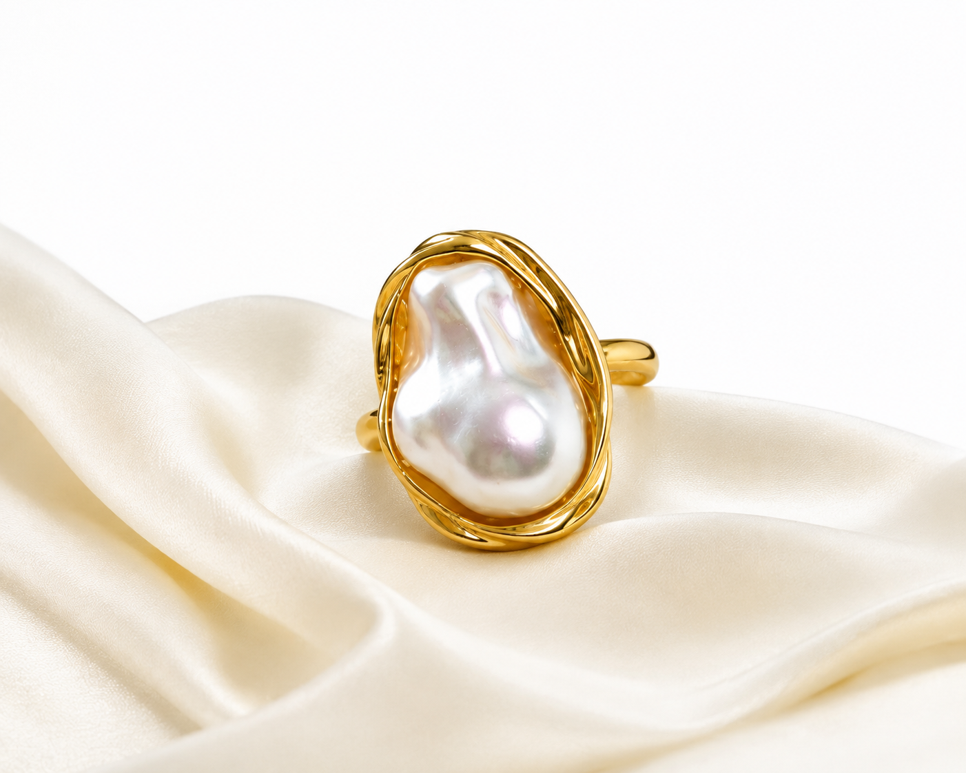 Aurora Baroque Pearl Statement Ring