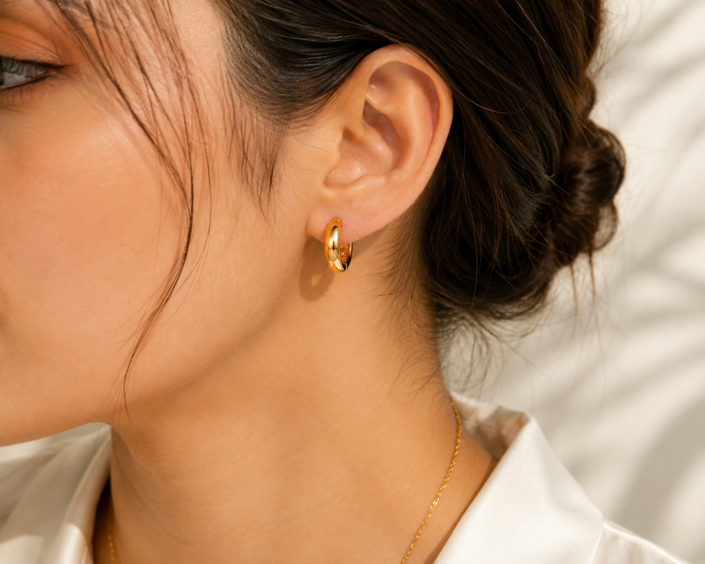 Classic Gold Huggie Hoop Earrings
