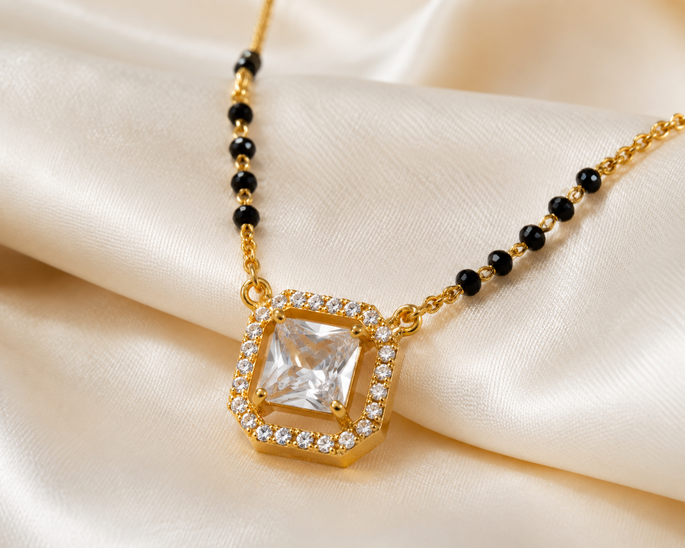 Elegant Crystal Mangalsutra