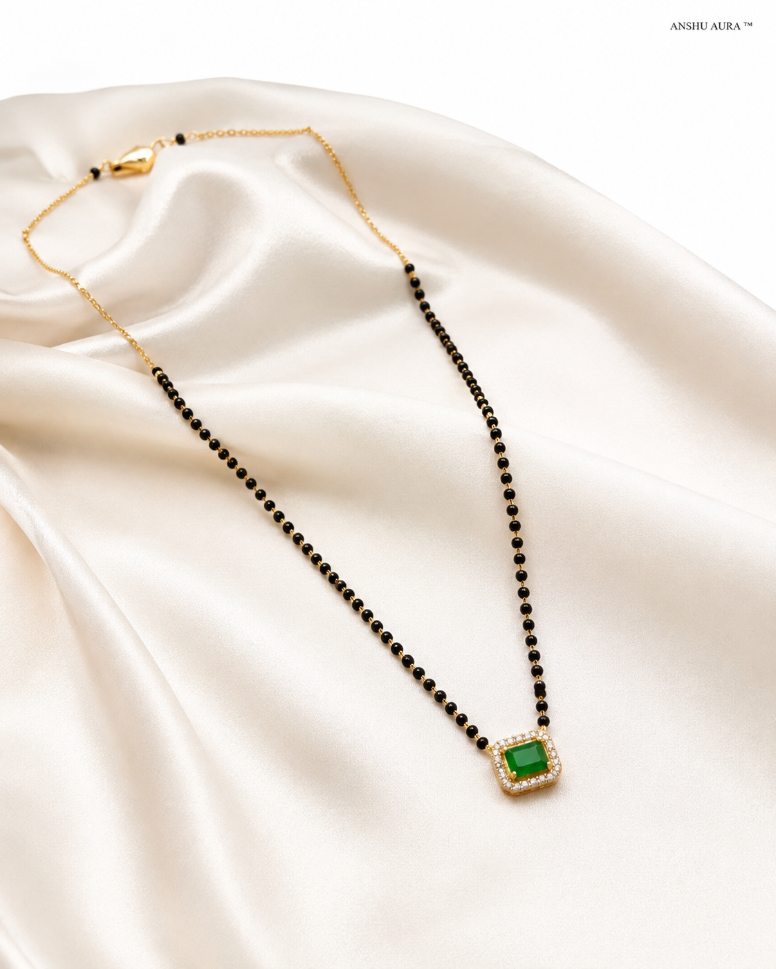 Emerald Elegance Mangalsutra