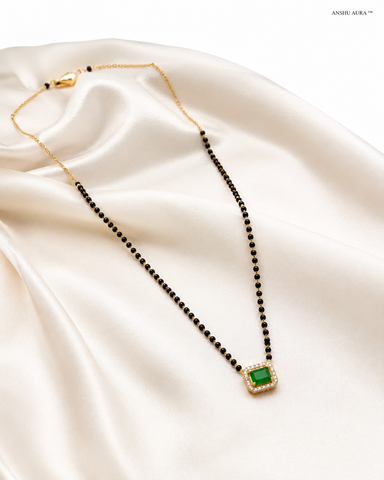 Emerald Elegance Mangalsutra
