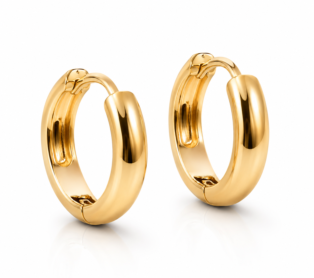 Gold Huggie Hoop Earrings