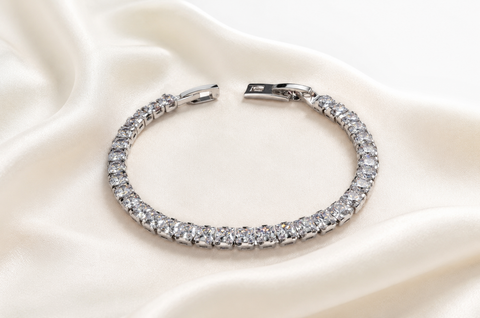 Premium Square-Cut Tennis Bracelet