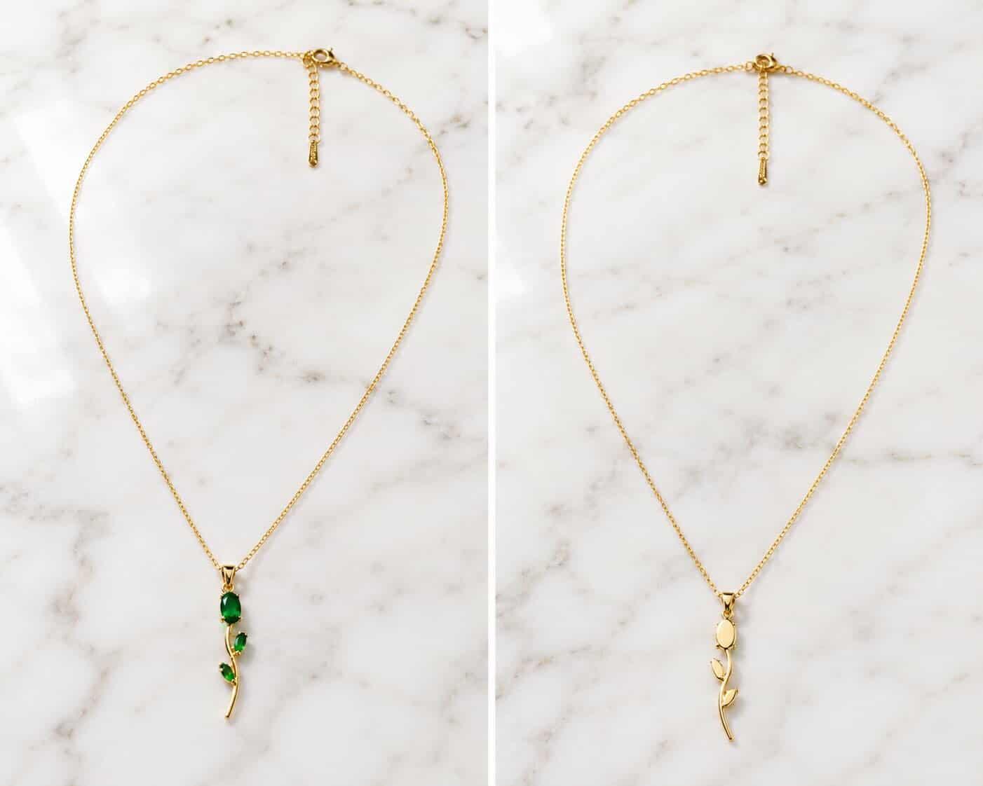 Premium Green Stone Gold Pendant