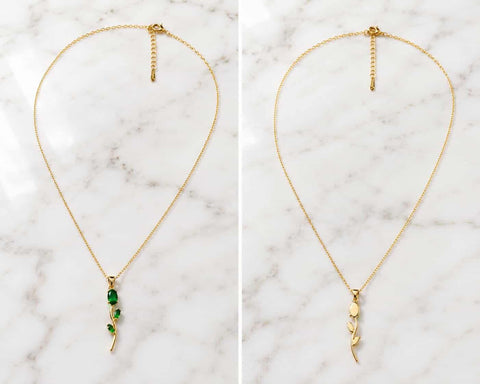 Premium Green Stone Gold Pendant