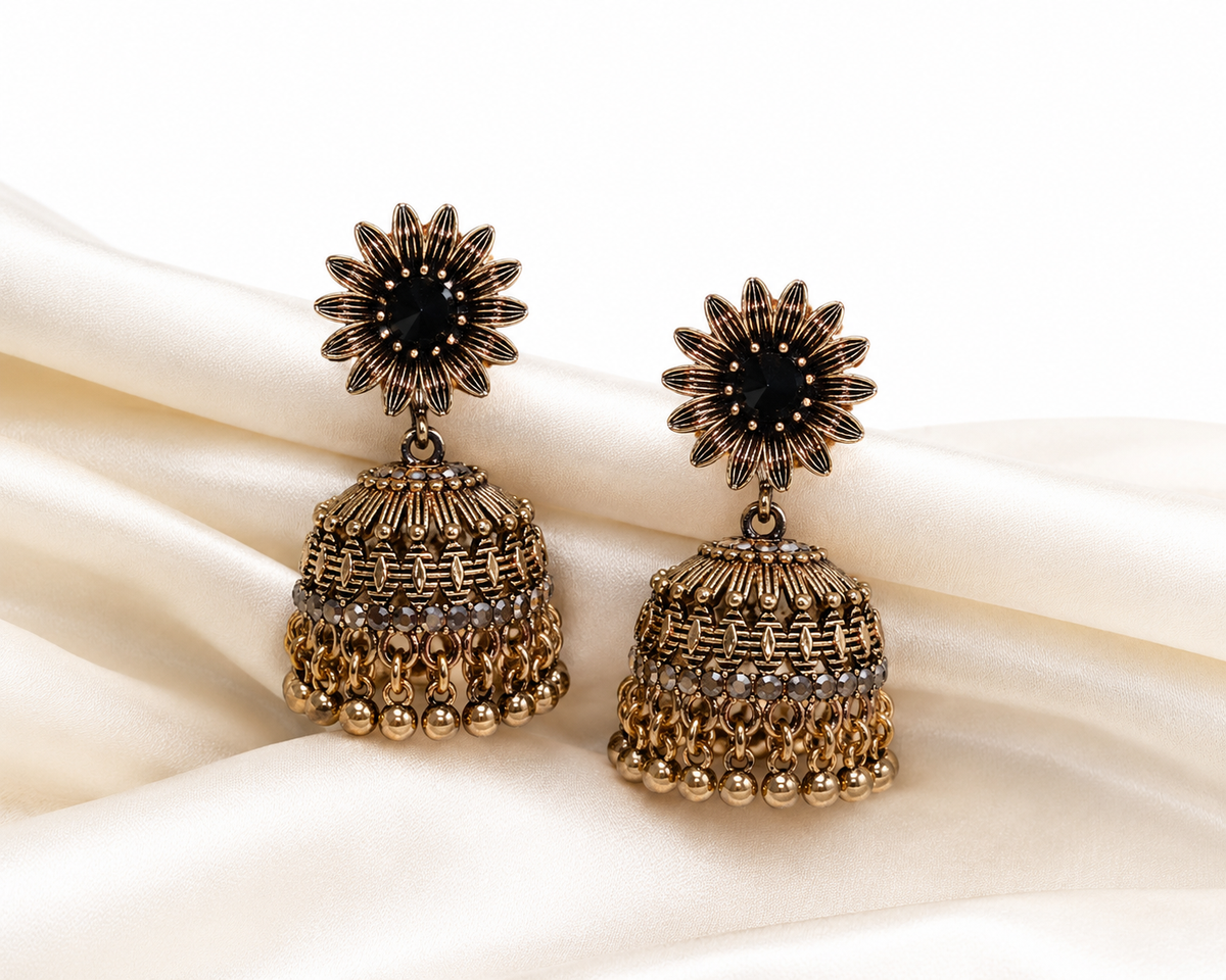 Vintage Black Jhumka