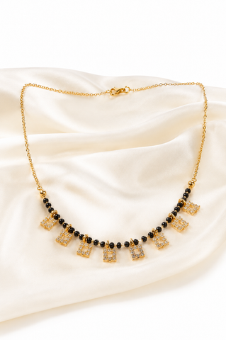 Beaded Charm Mangalsutra Necklace