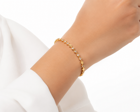 Crystal Clover bracelet