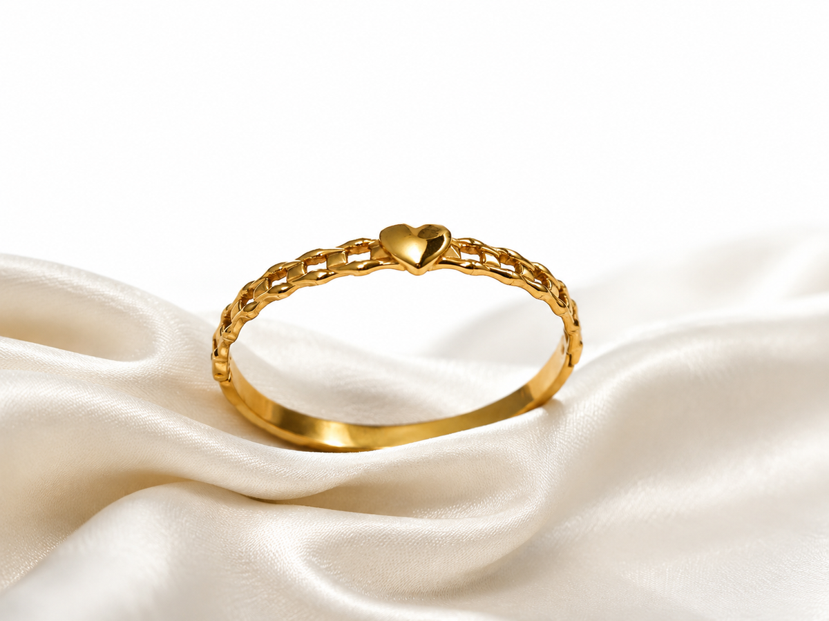 Heart Link Bangle