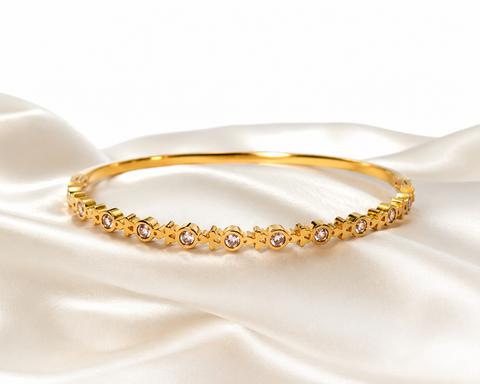 Crystal Charm Bangle