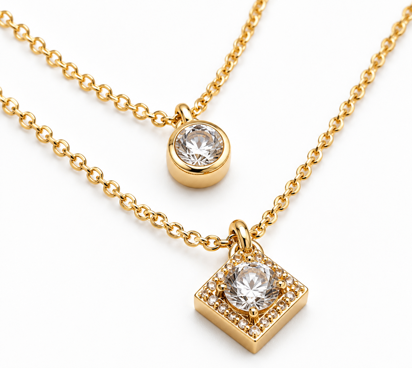 Celestia Luxe Layered Pendant Necklace