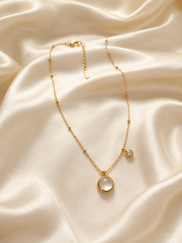 Celeste Moonstone Gold Necklace