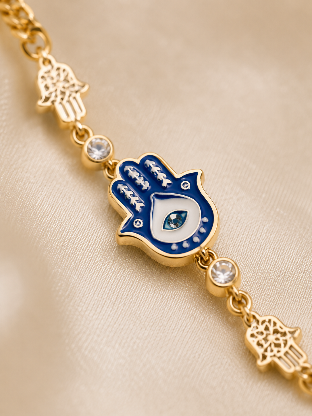Hamsa Evil Eye Charm Bracelet