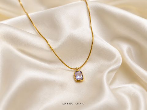 Aurora Crystal Pendant Necklace