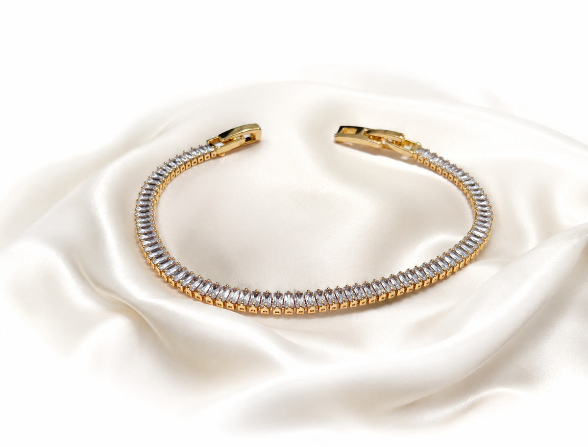 Luxe Baguette Tennis Bracelet