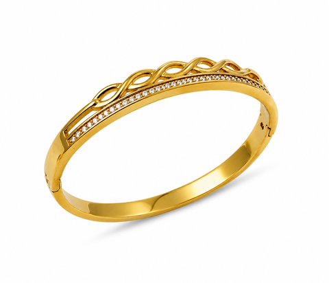 Golden Weave Bangle