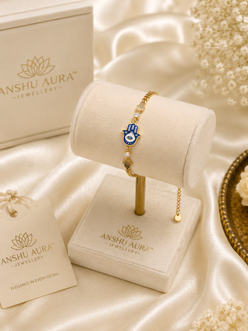 Hamsa Evil Eye Charm Bracelet