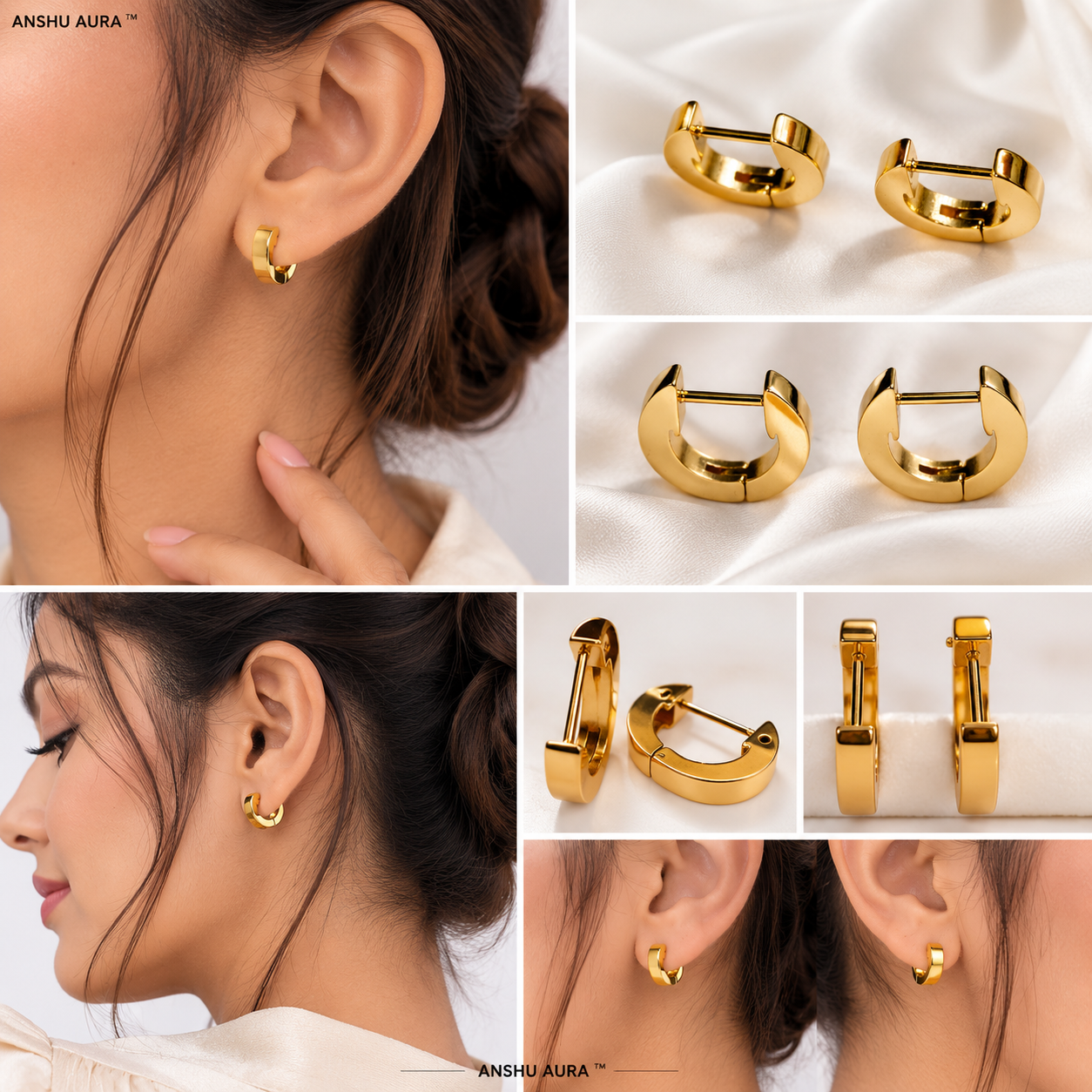Classic Gold Huggie Earrings
