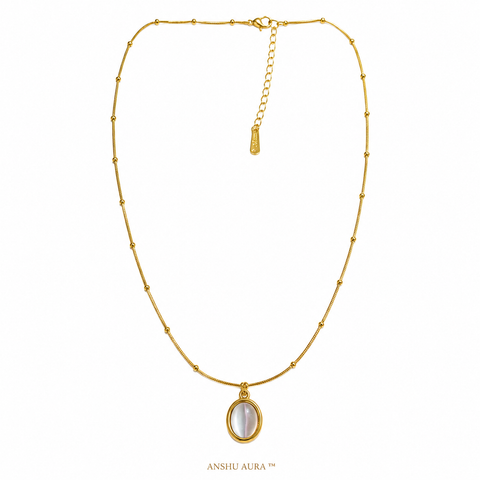 Celestia Oval Glow Pendant Necklace