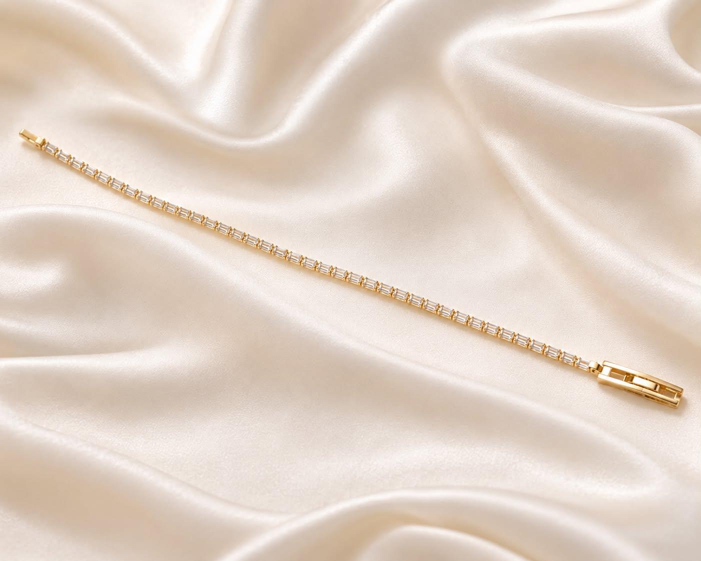Baguette Stone Elegant Luxury Bracelet