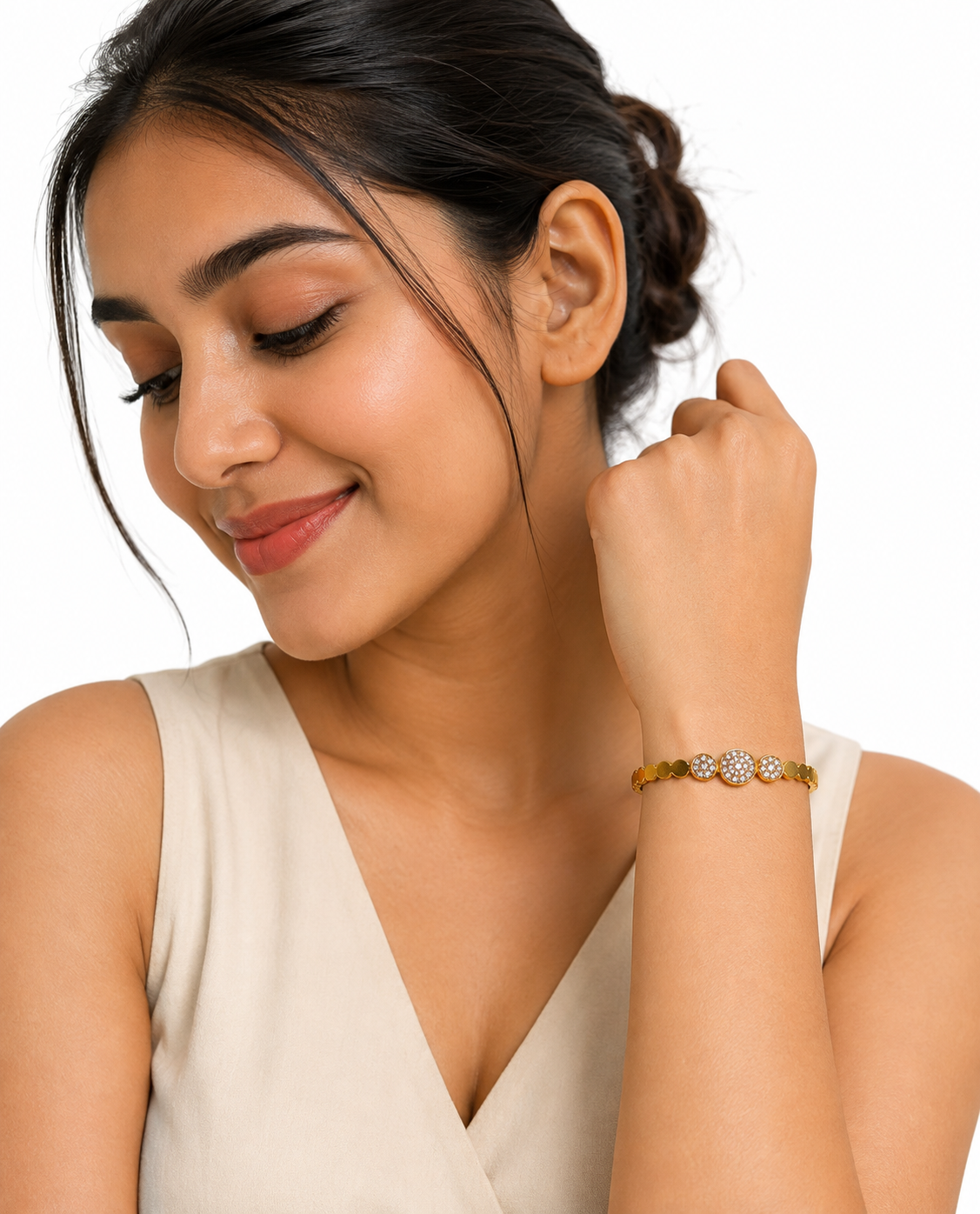 Celestial Trio Gold-Tone Crystal