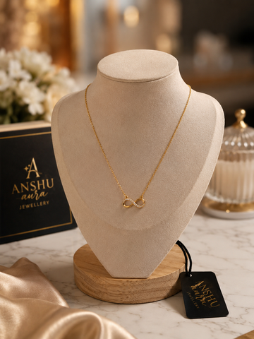 Infinity Crystal Pendant Necklace for Women