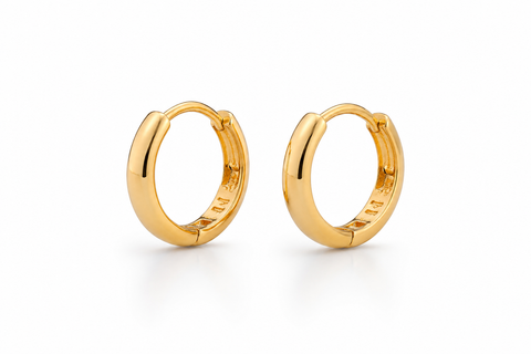 Classic Gold Huggie Hoop Earrings
