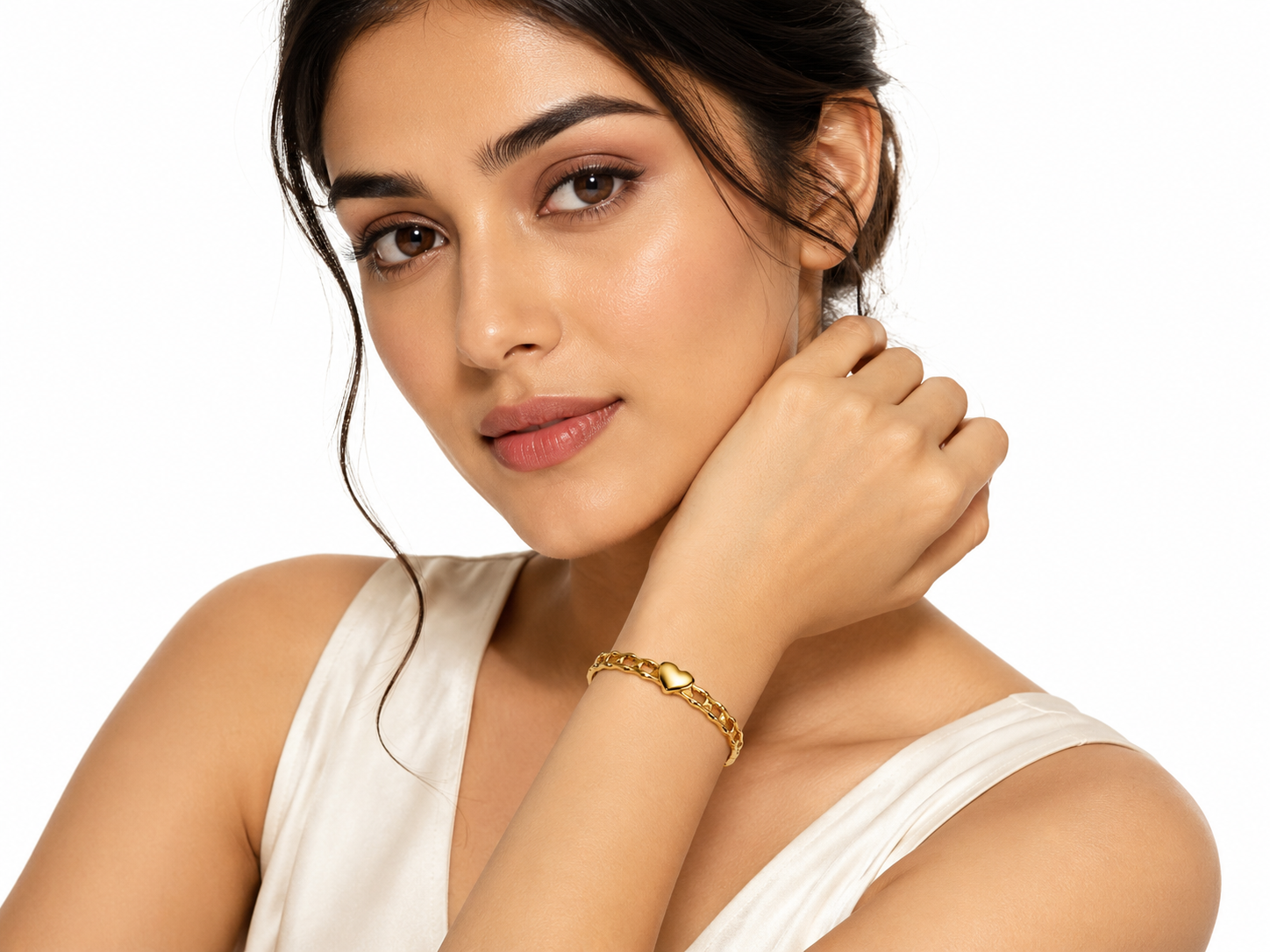 Heart Link Bangle