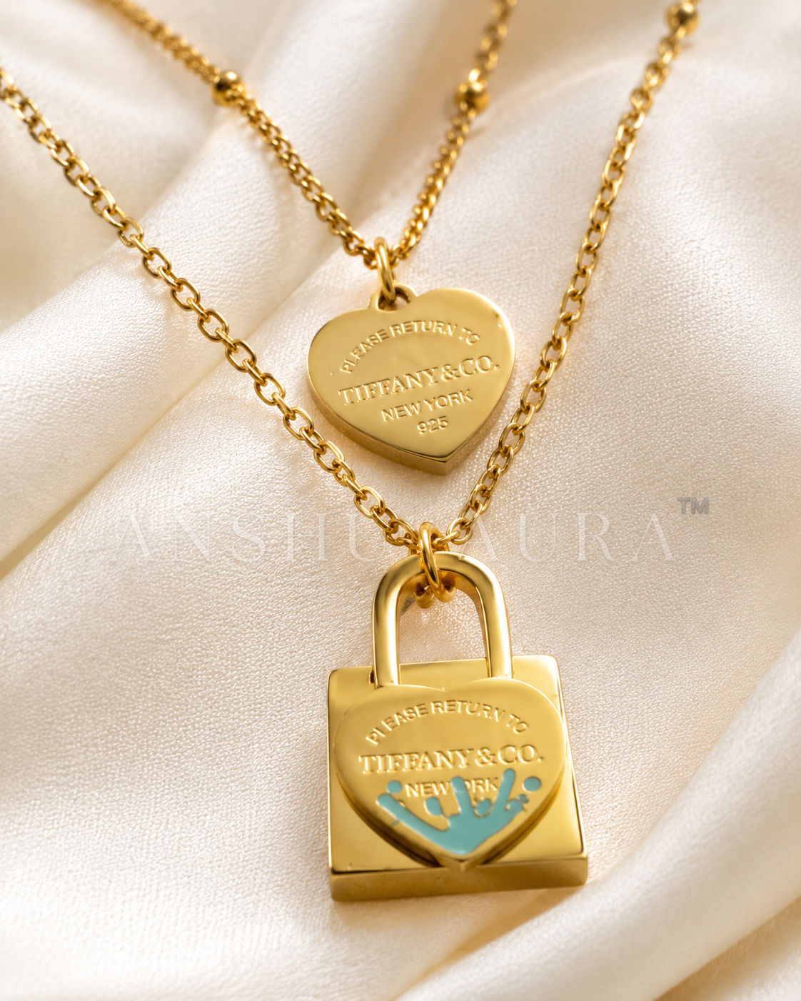 Heart Lock Layered Necklace