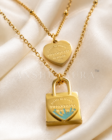 Heart Lock Layered Necklace