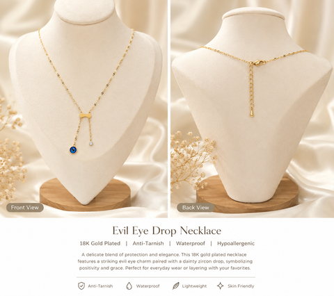 Evil Eye Drop Necklace