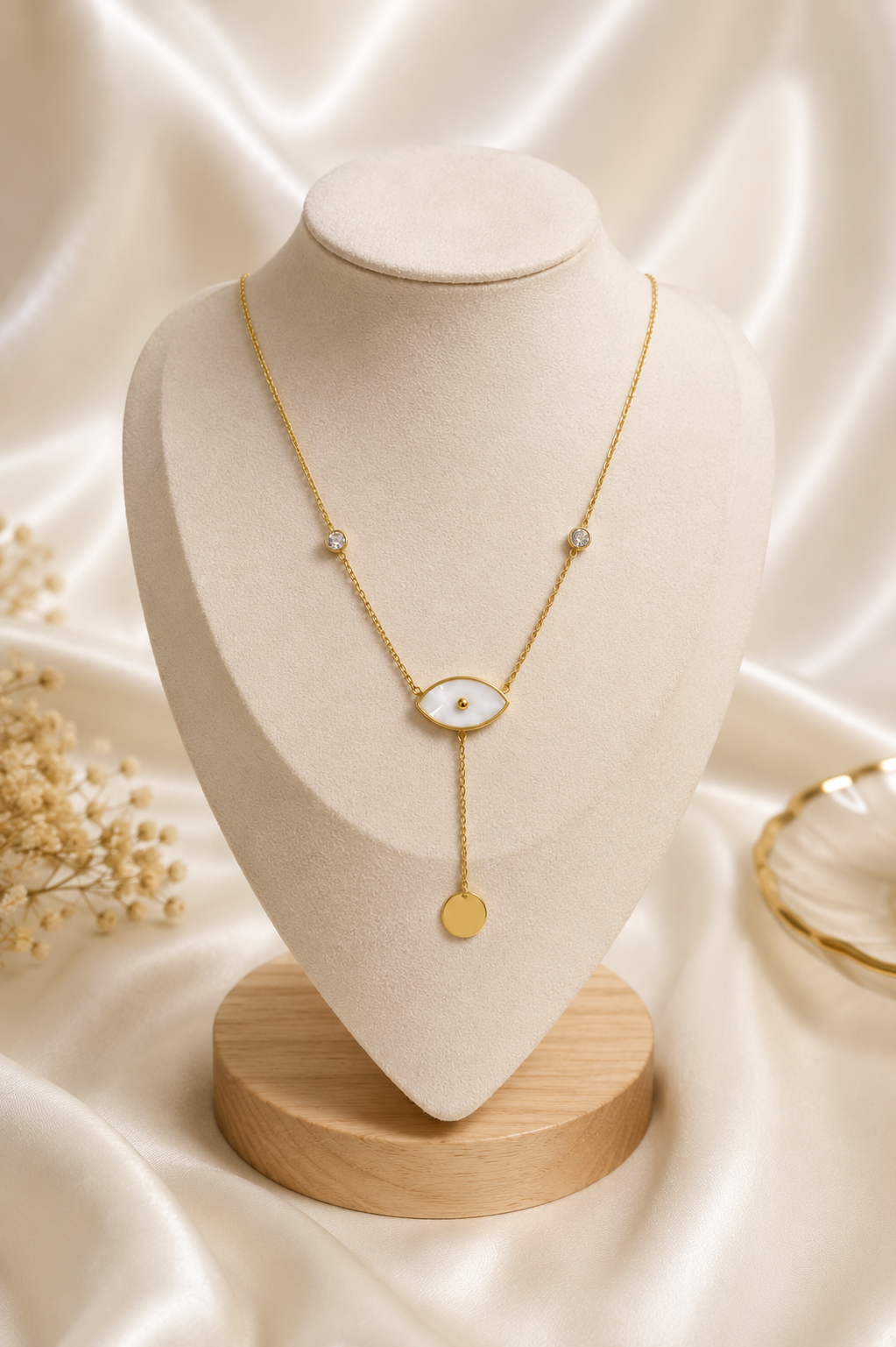 Eye Gold Y Necklace