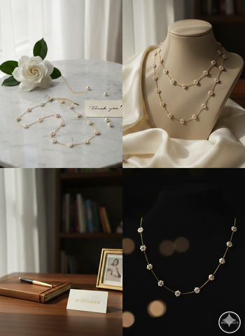 Pearl Grace Floral Gold-plated