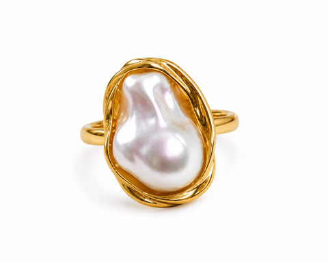 Aurora Baroque Pearl Statement Ring