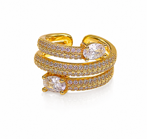 Celeste Crystal Wrap Ring