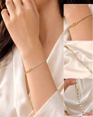 Baguette Stone Elegant Luxury Bracelet