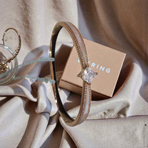 Celestia Geometric Crystal Inlay Bracelet