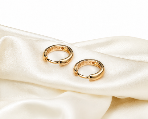 Classic Gold Huggie Hoop Earrings