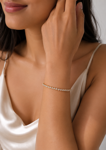Classic Gold-Tone Tennis Bracelet