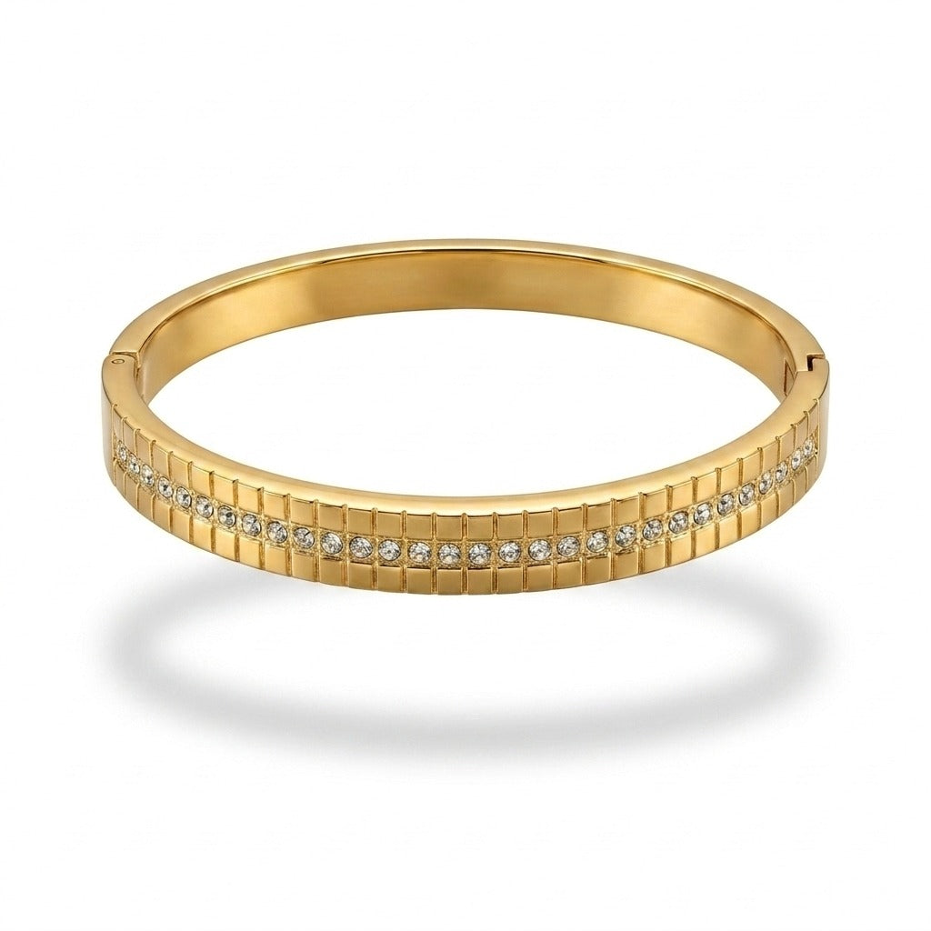 Gold-Tone Crystal Anti-Tarnish