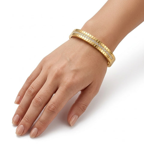 Gold-Tone Crystal Anti-Tarnish