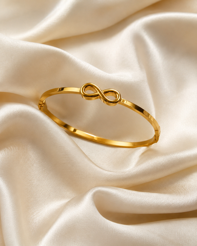 Infinity Gold Plated Bracelet for Women