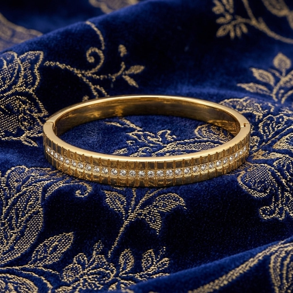 Gold-Tone Crystal Anti-Tarnish