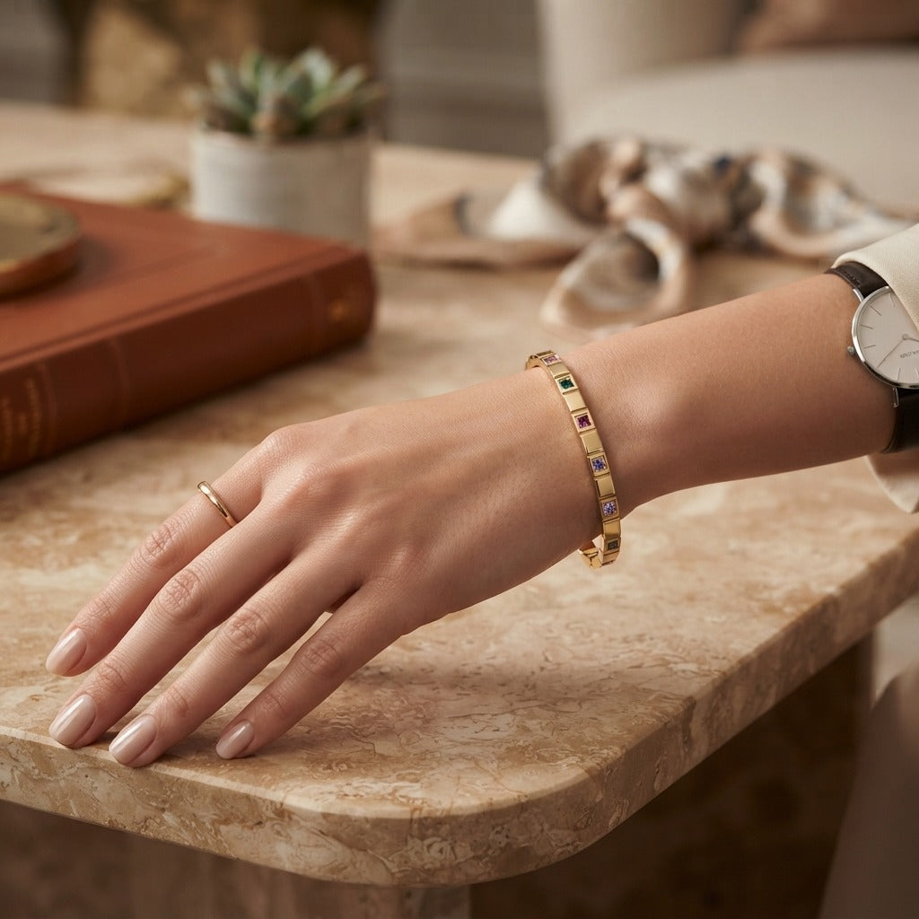 Elegant Multi-Color Stone