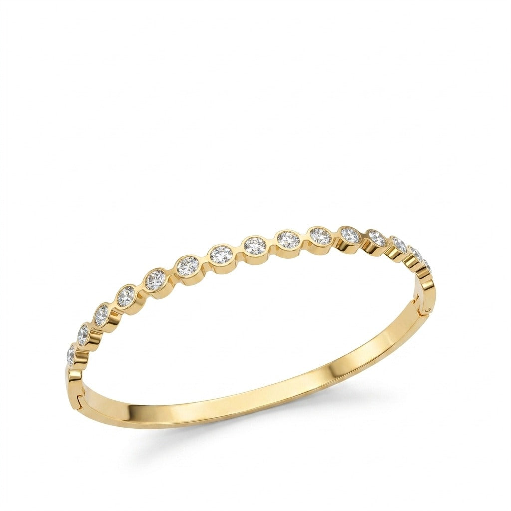 Radiant Crystal Gold-Tone Bracelet