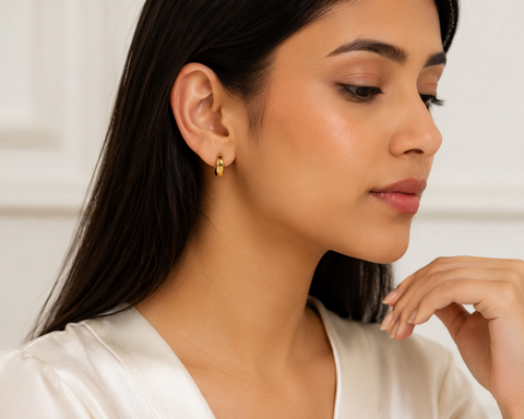 Premium Gold Mini Huggie Hoop Earrings