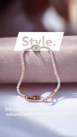 Celestial Evil Eye Rose Gold Tennis Bracelet