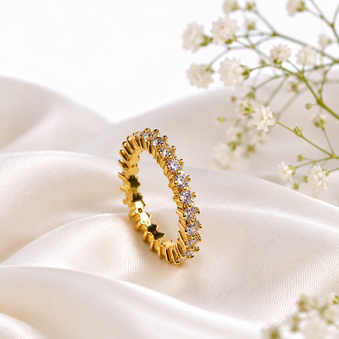 Celeste Crystal Eternity Ring