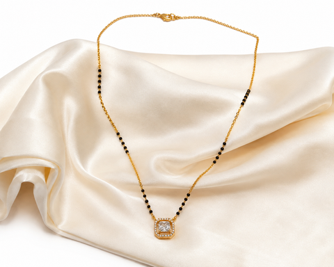 Elegant Crystal Mangalsutra