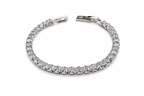 Premium Square-Cut Tennis Bracelet